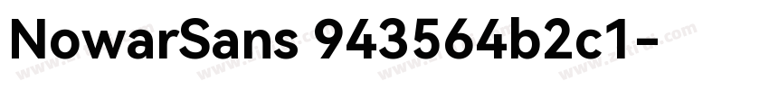 NowarSans 943564b2c1字体转换